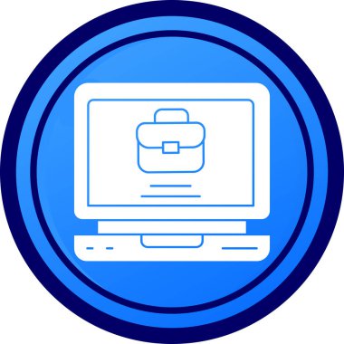 Bilgisayar. Web simgesi basit illüstrasyon