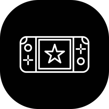 Video oyunu simgesi, vektör illüstrasyonu