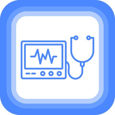 tıbbi ve sağlık çizgisi vektör simgesi.