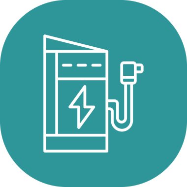 elektrik pil simgesi, vektör, basit illüstrasyon