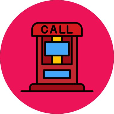 telefon simgesi vektör illüstrasyonu