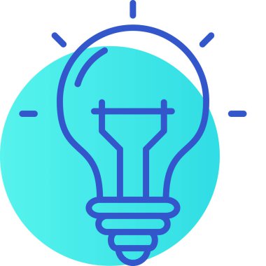 ampul simgesi vektör illüstrasyonu