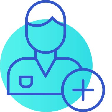 Doktor. Web simgesi basit illüstrasyon