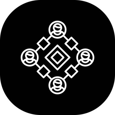 Moda biçimi izole edilmiş arkaplanda engelleme zinciri simgesi