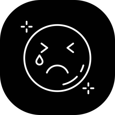 Üzücü bir simgenin vektör çizimi