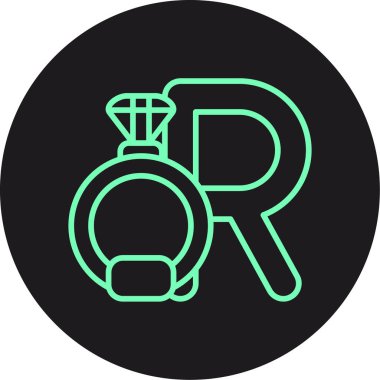 Modern b 'nin vektör illüstrasyonu eksik simgesi