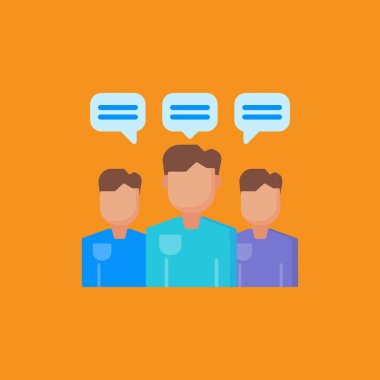 insanlar sosyal simge vektör illüstrasyon tasarımını gruplandırır