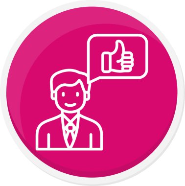 Gibi. Web simgesi basit illüstrasyon