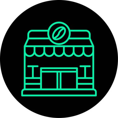 dükkan simgesi vektör illüstrasyonu