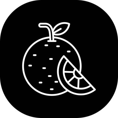 vektör karpuz simgesi, basit web illüstrasyonu