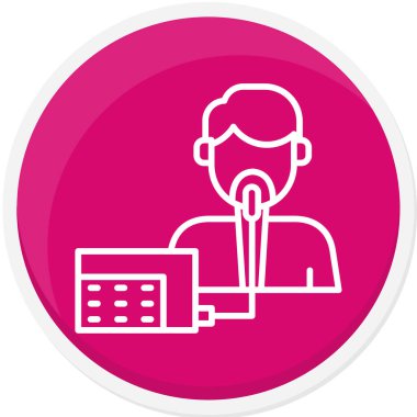 Modern b 'nin vektör çizimi mikrofon simgesinden yoksun