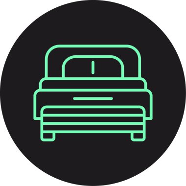 yatak ağı ikonu vektör illüstrasyonu