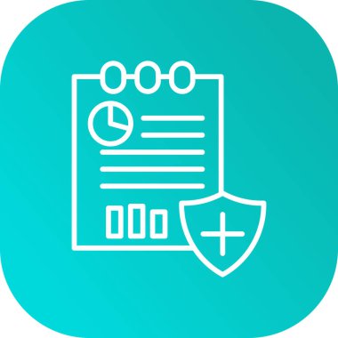 Mavi arkaplanda izole edilmiş modayı takip eden vektör işaretleme simgesi.