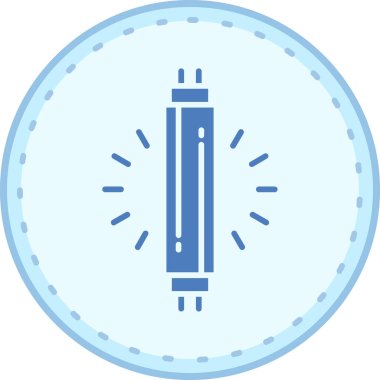 ampul ışığı enerji simgesi doldurulmuş dış hat biçimi