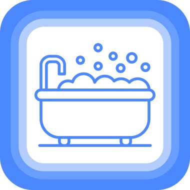 Küvet. Web simgesi basit illüstrasyon