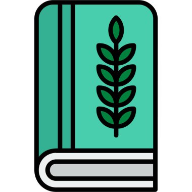 Kitap. Web simgesi basit illüstrasyon