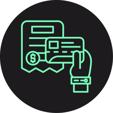 vektör atm simgesi illüstrasyonu