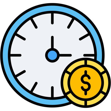 saat zaman para simgesi