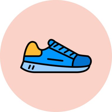 Ayakkabı. Web simgesi basit illüstrasyon