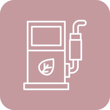 gaz tankı simgesi, vektör illüstrasyonu