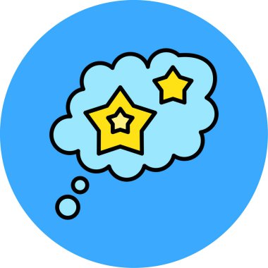 Bir yıldızın vektör illüstrasyonu