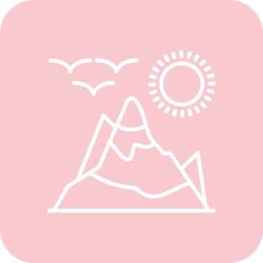 Güneş simgesinin vektör illüstrasyonu