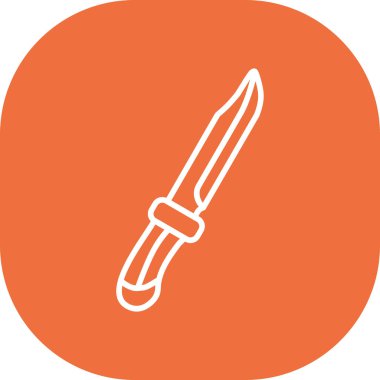 Bir bıçak simgesinin vektör illüstrasyonu