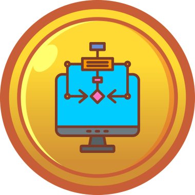 bavul ikonu vektör illüstrasyonu