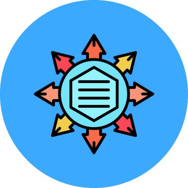 özet ikon vektör çizimi