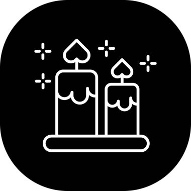 Mum simgesi, vektör illüstrasyonu