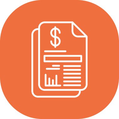 belge simgesi vektör illüstrasyonu