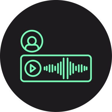 Vektör müzik simgesi illüstrasyonu