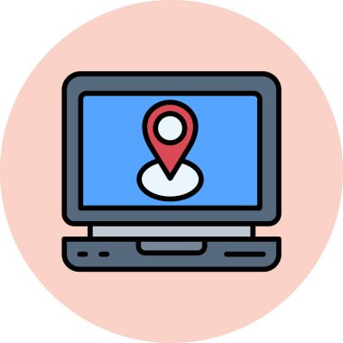 konum haritası konumu simgesi - taslak biçimi