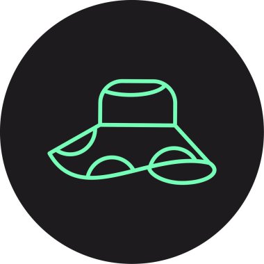 Eşsiz Şapka Vektör Satırı Simgesi