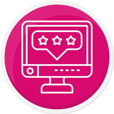 bilgisayar ekranı vektör simgesi modern basit vektör illüstrasyonu