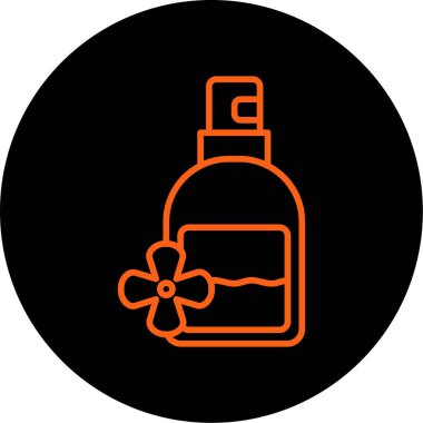 Basit stil izole edilmiş vektör illüstrasyonunda bir şişe sıvı sabun simgesi