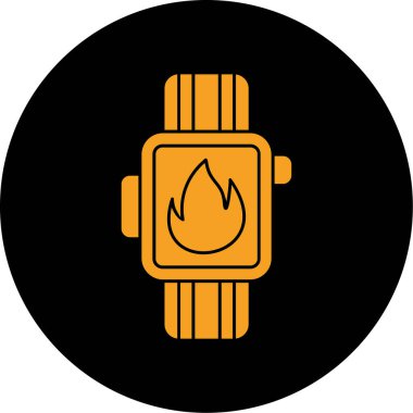 Alev ikonu ateşle. Beyaz arkaplanda izole edilmiş web tasarımı için ana ateş alev vektörü simgesi