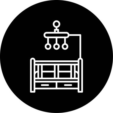 Mobilya simgesinin vektör illüstrasyonu