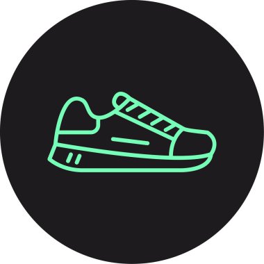 Ayakkabı. Web simgesi basit illüstrasyon