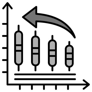 grafik ikonu vektör illüstrasyonu