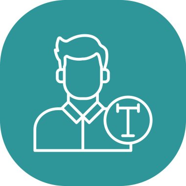 İnsan simgesinin vektör illüstrasyonu