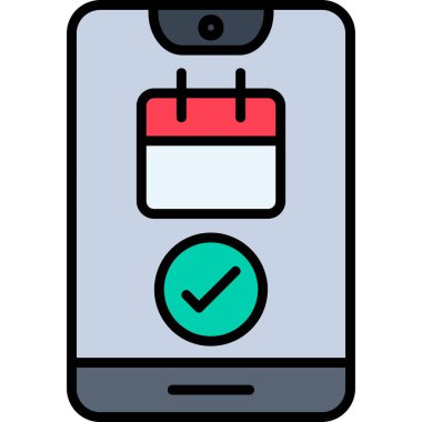 cep telefonu simgesi. Basit resimleme