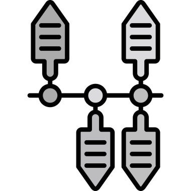 veri ağ simgesi vektör illüstrasyonu