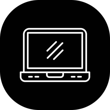 vektör laptop simgesi simgesi