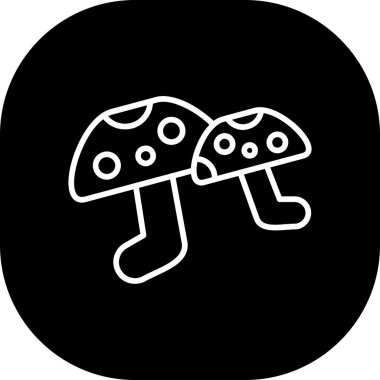 Mantar simge vektör çizim