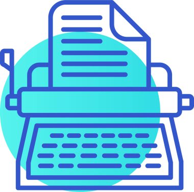 yazıcı makine simgesi - taslak biçimi