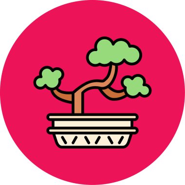 Bitki. Web simgesi basit illüstrasyon