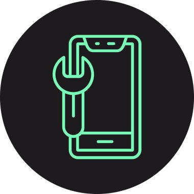 Telefon simgesi vektör illüstrasyonu