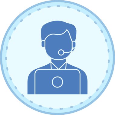 Tıbbi maskeli bir adamın vektör çizimi