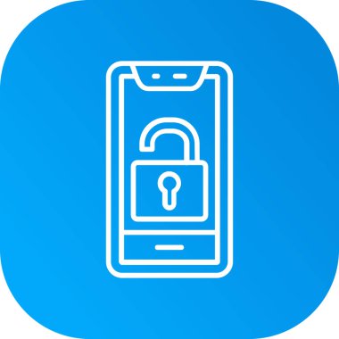 Cep telefonu simgesinin vektör illüstrasyonu